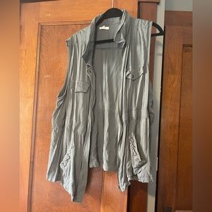 Green tank top that zippers in front from Maurices